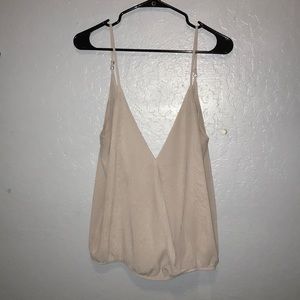 Chiffon Surplice Tank Top